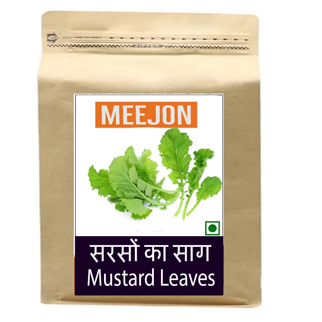 Buy Meejon Sarson ka saag/Bhaji/leaves/Mustard leaves/sarson ka saag