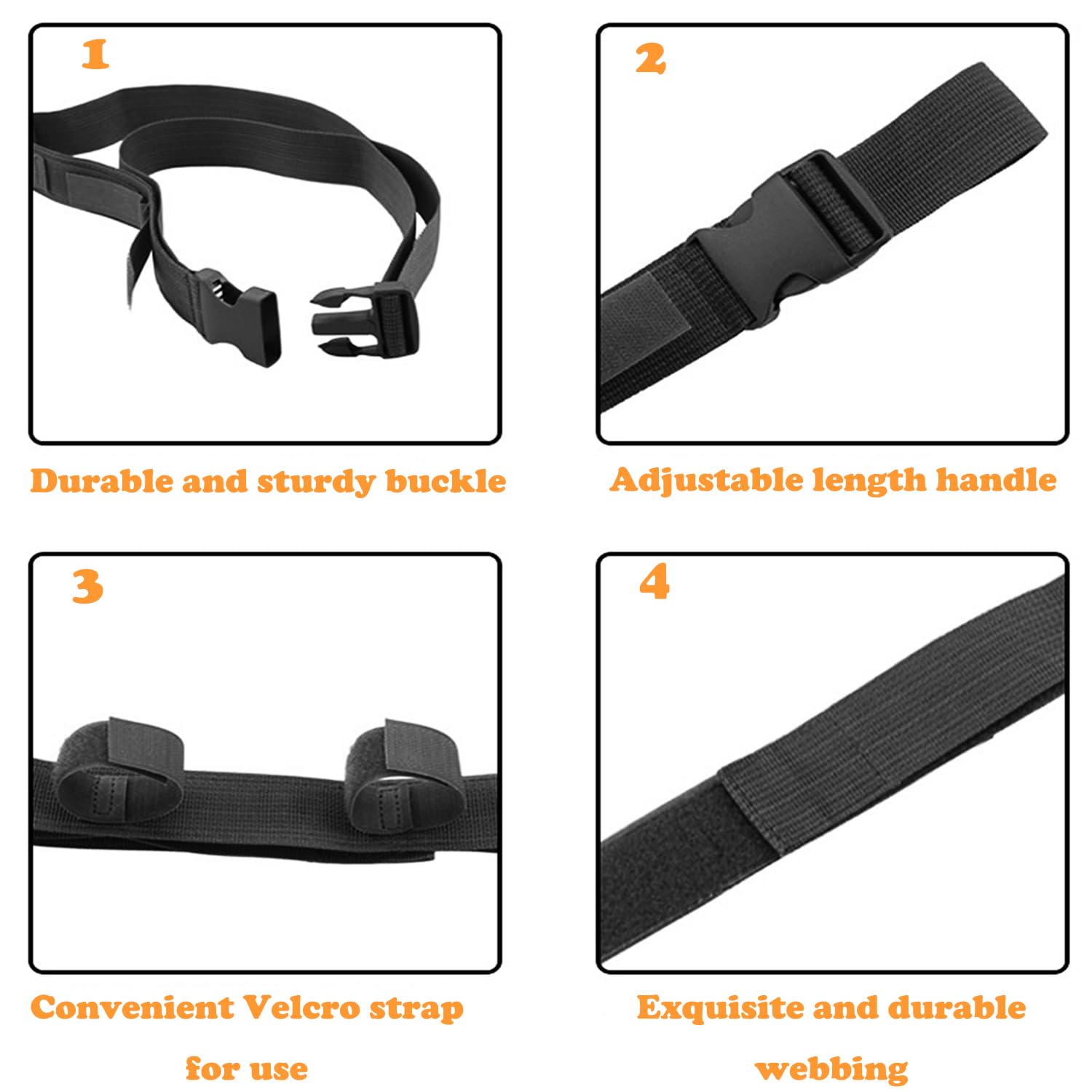 Lot de 2 Supports Canne pour Voiture, Support de Canne à Pêche pour Voiture, Porte-Canne à Pêche de Voiture, Sangle de Canne à Pêche pour Véhicule, pour Voiture Wagon, Camion, SUV