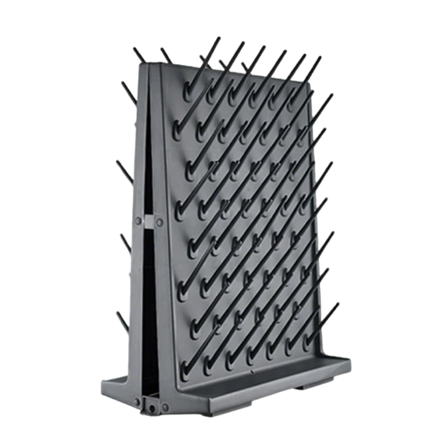 Escurridor de Laboratorio, 104 peldaños, Soporte para Material de Vidrio con Orificio de Drenaje, de pie para Tubos de ensayo y Vasos de precipitados, 1 Unidad.
