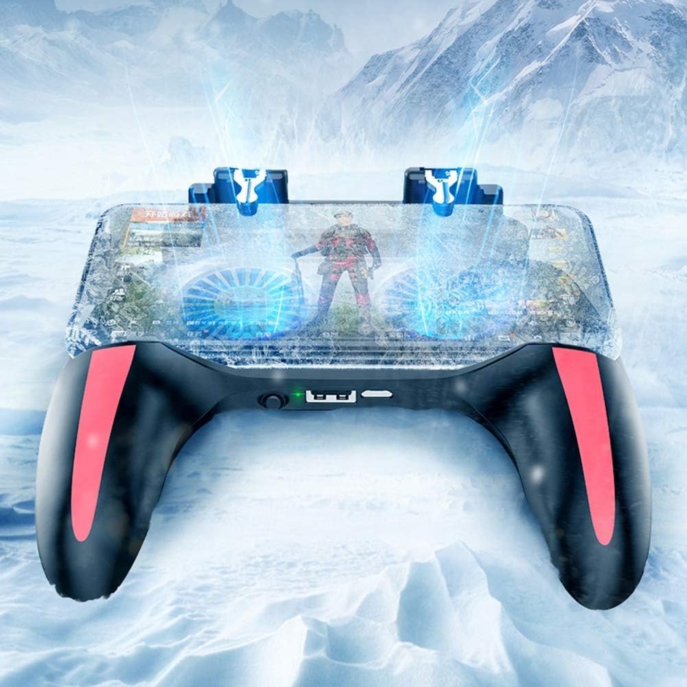 Controller di Gioco per Smartphone, Controller di Gioco Doppio per Telefono Cellulare con Ventola, 2500mah