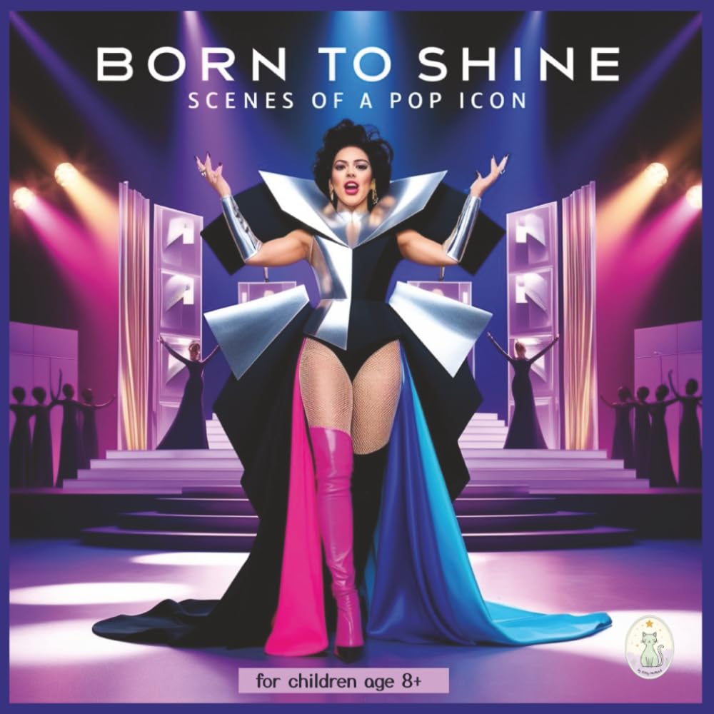 Born to Shine – Scenes of a Pop Icon - 50 great celebrity life drawings to color!: Coloring book for children aged 8+ (Style Stars)