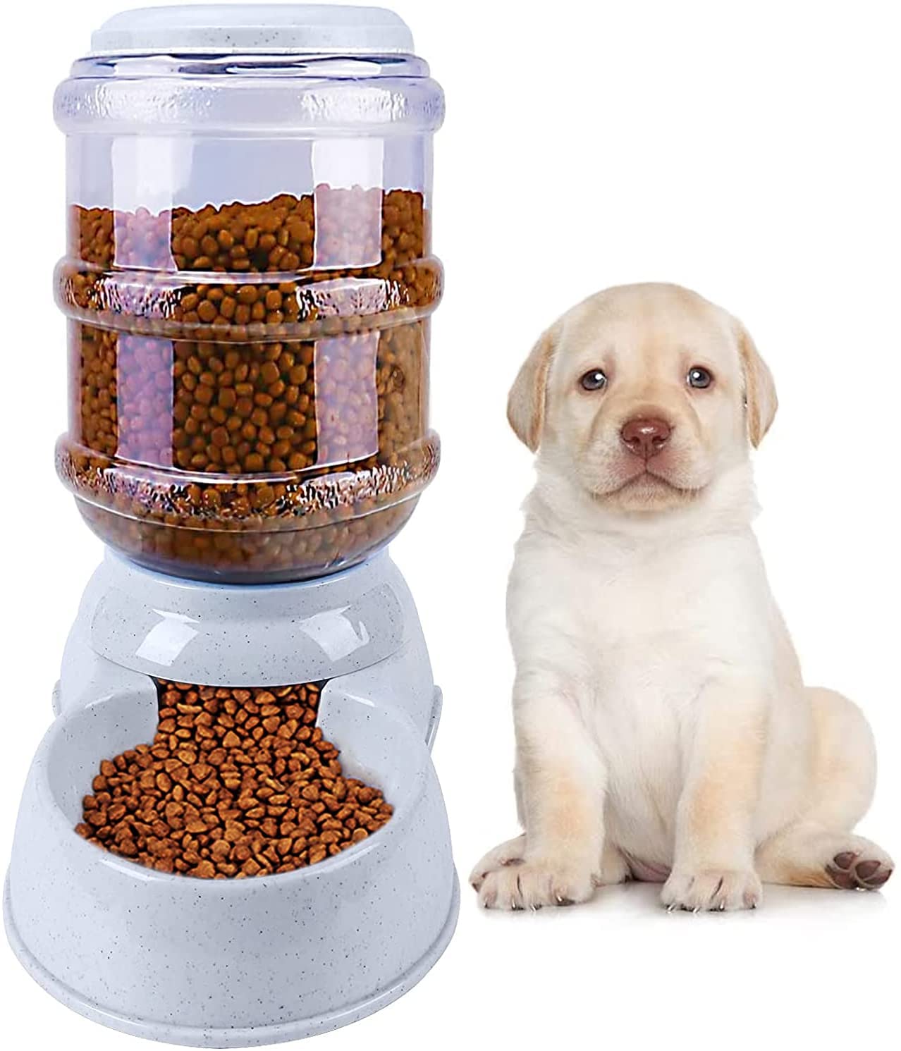 TGOPIT Plastic Pet Food Dispenser 3.8L Large Capacity Self-Dispensing Gravity Pet Feeder Waterer Cat Dog Feeding Bowl Automatic Feeding Pet Supplies Cat Food Dispenser,?32 cm,H_32 cm,W_18 cm (B0C6TSWLMC) Amazon Price History, Amazon Price Tracker