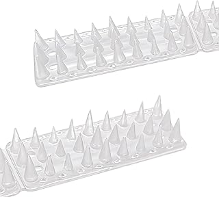 KOKMEYA Pointes anti-oiseaux, Lot de 12 pièces, Pointes anti-oiseaux pour l'extérieur pour éloigner les chats, les ratons laveurs, les écureuils, les pigeons, Pointes anti-chat pour jardin intérieur