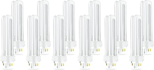 Miniatura 3 de Circle - PLC/13/E/DD/827 (paquete de 4) PLC-13W 827, 4 pines G24q-1, tubo doble de 13 vatios, bombilla fluorescente compacta, sustituye a Philips