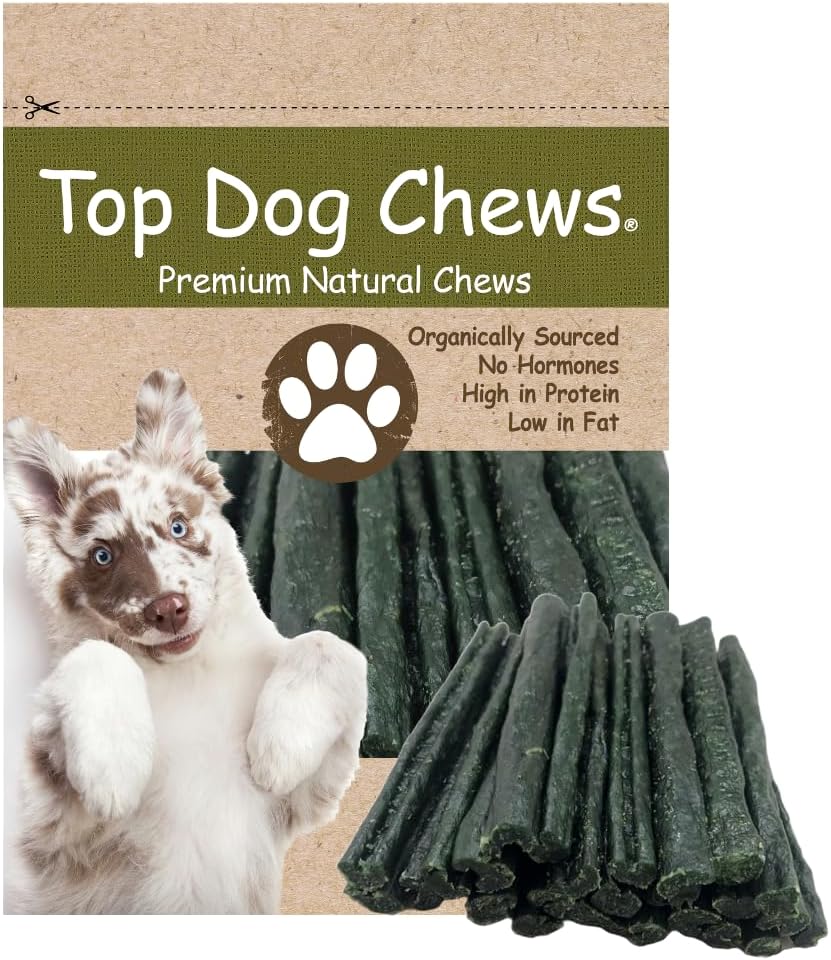Top Dog Chews Dental Turkey Tendon Sticks for Dogs - 1 LB / 16 OZ, All-Natural USA-Made Treats for Dental Health & Stress Relief, Ideal for Puppy Training