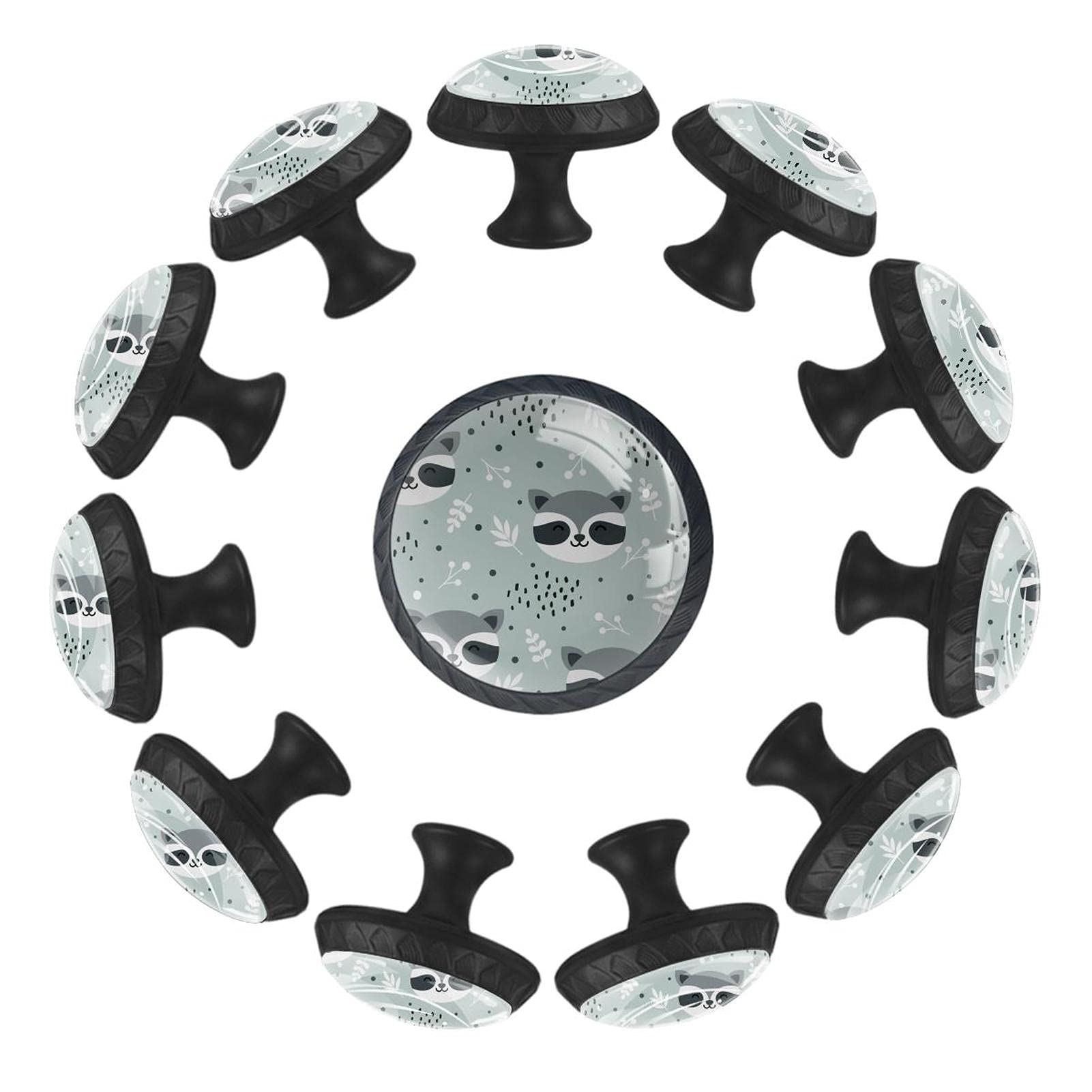 Boutons de tiroir raton laveur 35mm poignées meuble enfant