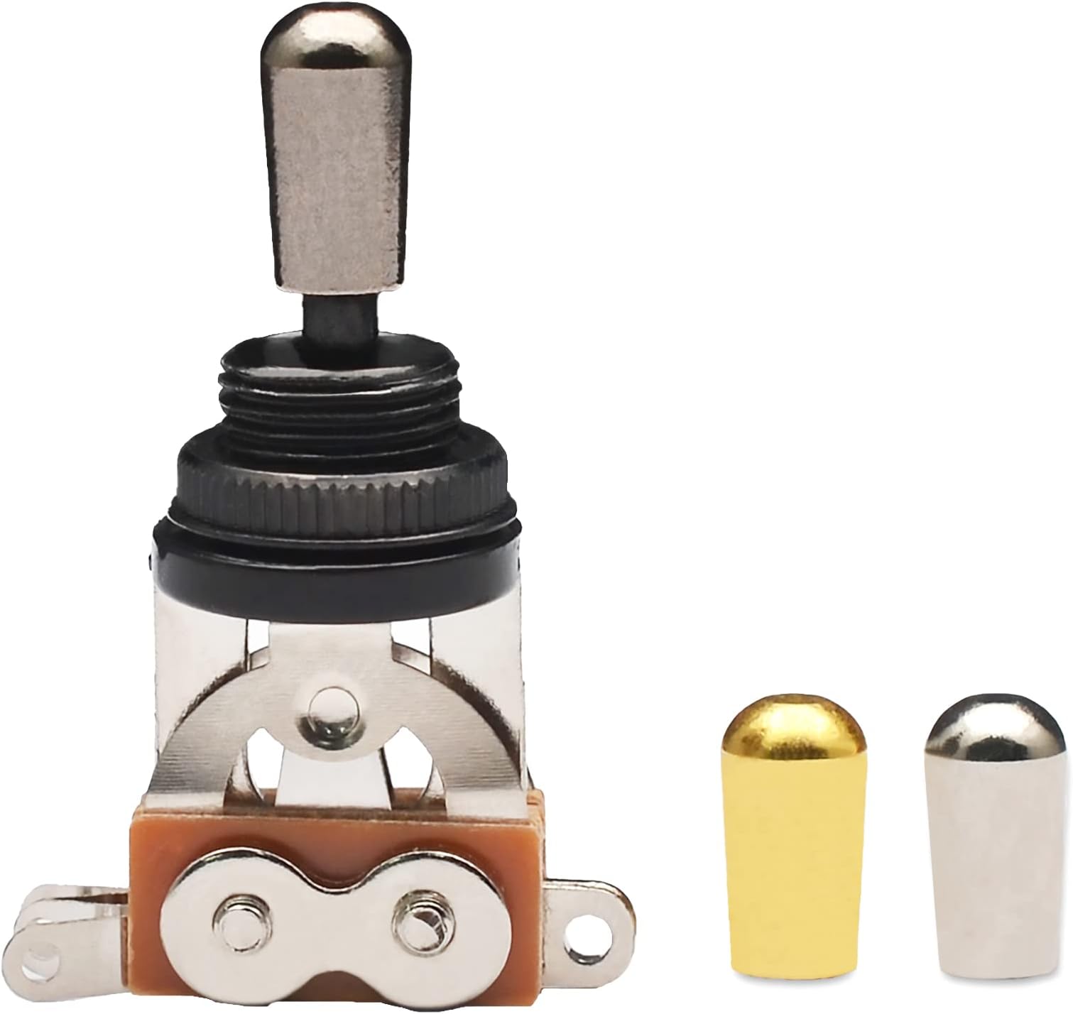 MAXCHEER Metal 3 Way Guitar Pickup Switch Selector Pickup Toggle Switch Parts for Les Paul Gutiar Accessories (Black)