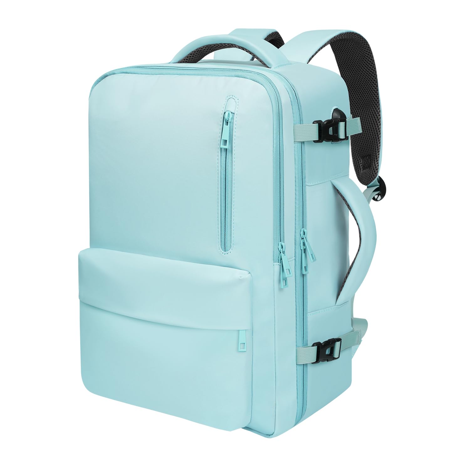 35L Travel Backpack | 180° All-Open Design | Multi-Pockets | Airline Approved Carry on |15.6 inch Laptop Compartment | USB Port |Perfect for Travel Business College Bookbags | For Men Women , Mint