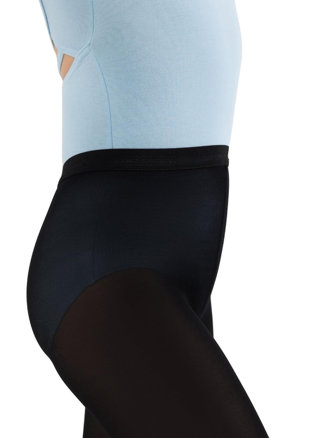 Capezio Mädchen Hold & Stretch Footless, Schwarz, 8 Years