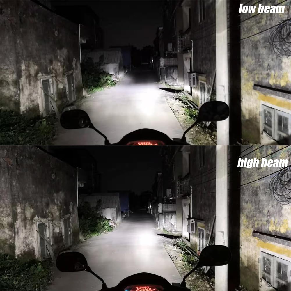 SageSunny BA20D LED Lampadina H6 Cross Board/Strade per moto e scooter motociclisti, 1500lm 6500k, lotto de1, garanzia 1 anni