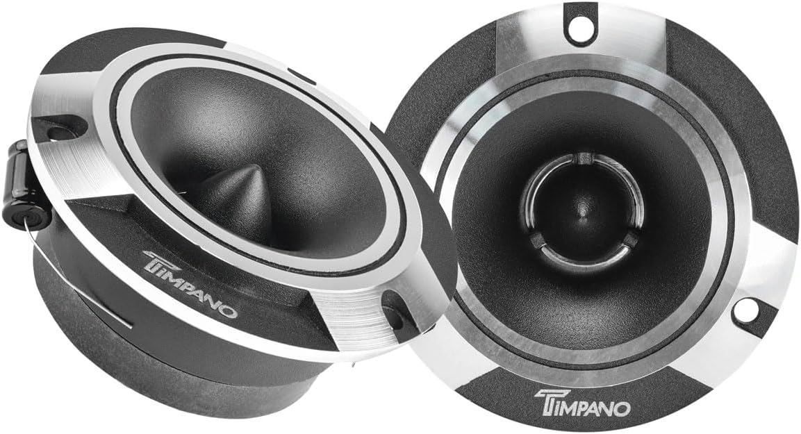 Timpano 2 X Timpano TPT-ST2 4" Bluetooth Super Loud Tweeters Silver Titanium Bullet 480 Watts