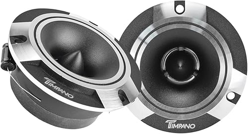 Miniatura 8 de Timpano TPT-ST2 Black Slim Super Tweeter, 600 vatios 4 ohm, 105 dB, bobina de voz de 1 pulgada, tweeters de sistema de sonido para auto