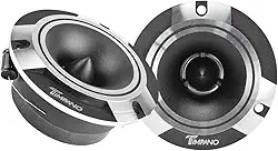 Timpano ST2 Chrome Slim Super Tweeter, 600 Watts 4 Ohm, 105 dB, 3.85" Cromado, Tweeters de Carro Profissional