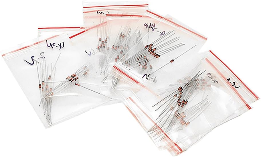 Amazon.co.jp ツェナーダイオード 12値 ツェナー 電圧 レギュレータ ダイオード アソートメント キット 約60本入り