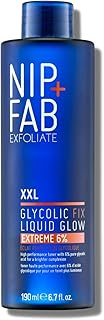 Nip+Fab Glycolic Fix Liquid Glow Tonic XXL | 190 ml | Higher Performance Toner with 6% Pure Glycolic Acid for a Brighter Complexion | Vegan & Cruelty-Free