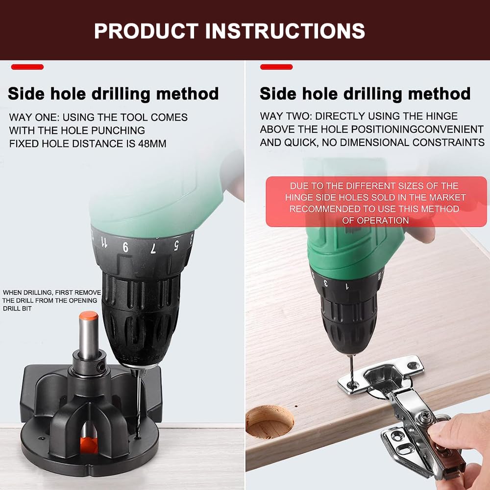 Dima Per Cerniere 35mm QWORK - Foratrice Per Armadi Con Guida Trapano