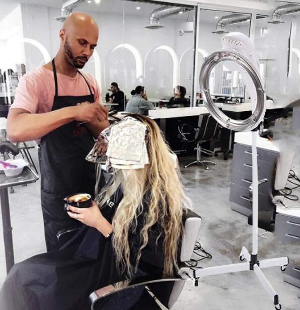 Procesador de color para peluquería, climazone, secador de pelo con campana de estilo vertical con suelo de ruedas, máquina de calefacción, equipo profesional de salón de belleza, peluquería,