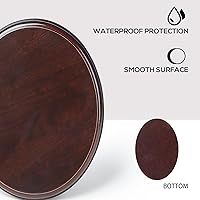 Vista 3 de Falling in Art Base ovalada de madera, base de estructura de fundición a mano, manualidades de bricolaje, exhibición de recuerdos, exposición