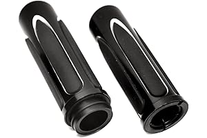 Shallow Cut Black Hand Grips for Harley Touring Street Glide Road King FLH/T/T FLHX/R 2008-2022