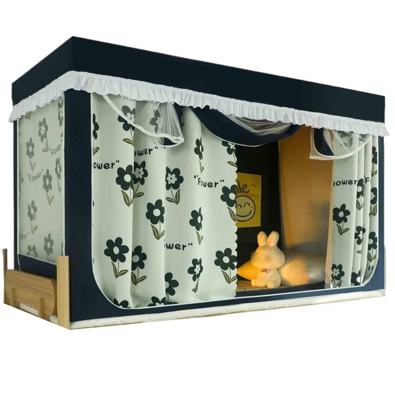 Rideau occultant pour lit superposé et cabane anti-poussière 80x190