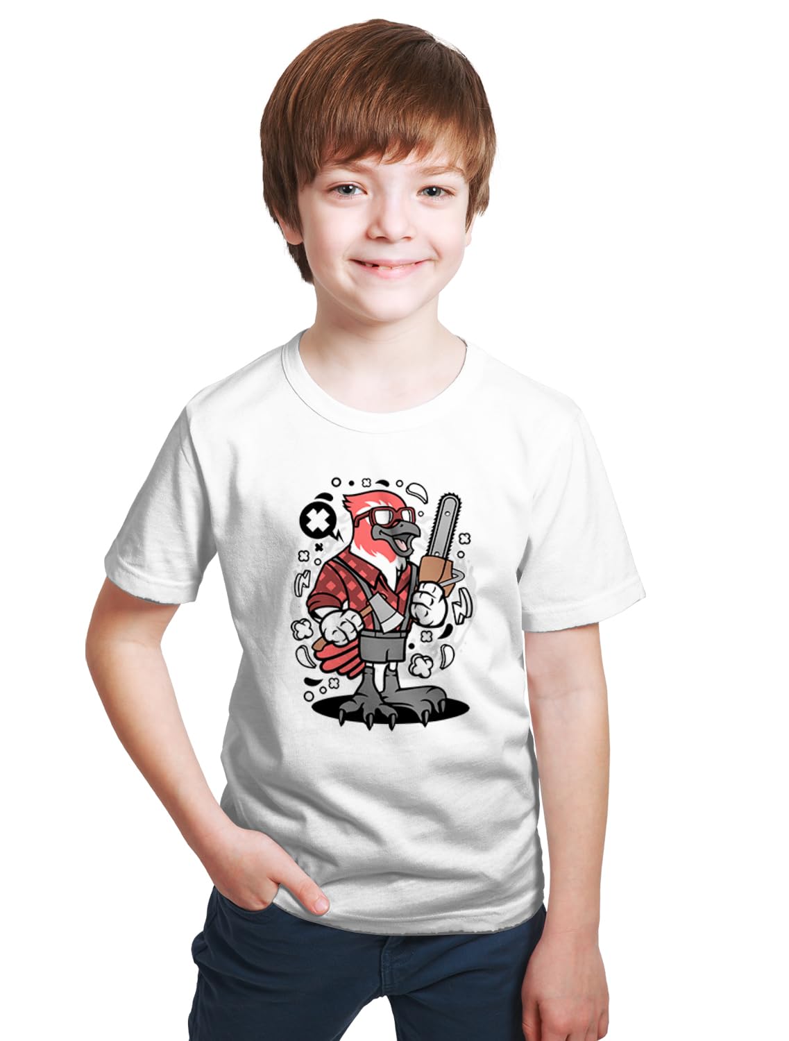 THE MANZAA STOREKids Animal Bird Lumberjack T-Shirt for Boys & Girls O152