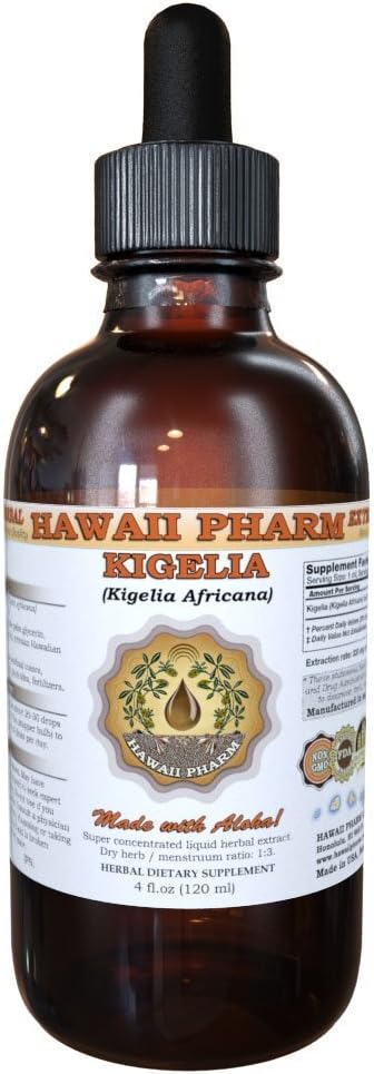 Kigelia Liquid Extract, Kigelia (Kigelia Africana) Dried Fruit Powder Tincture Supplement 4 oz