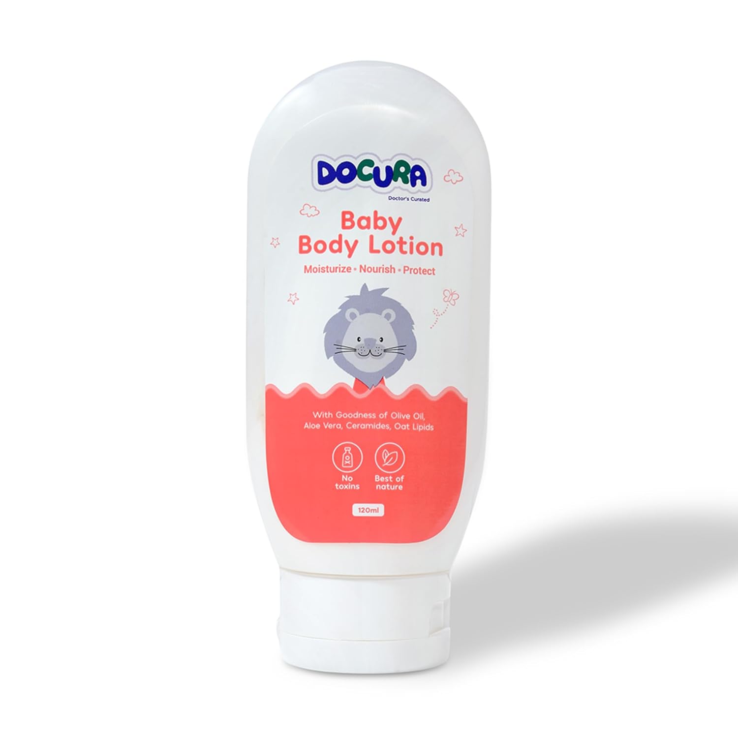 DOCURA Baby Body Lotion | Moisturize, Nourish, And Protect | Baby Body Lotion Safe for Newborns and Kids | with Aloe Vera & Olive Oil for All Skin Types 120ml DOCURA Baby Body Lotion | Moisturize, Nourish, And Protect | Baby Body Lotion Safe for Newborns and Kids | with Aloe Vera & Olive Oil for All Skin Types 120ml