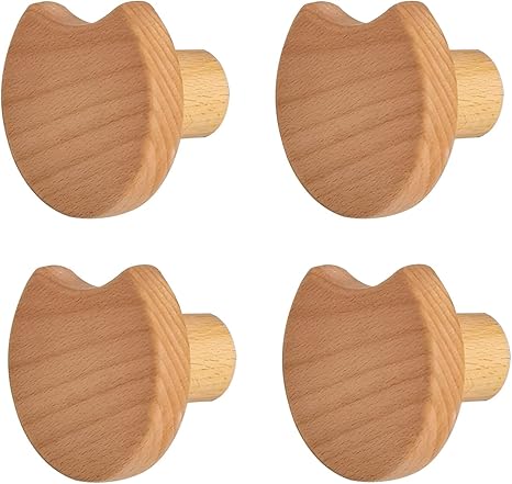Amazon 木製フック 4 6個セット強力粘着フック 壁掛けフック おしゃれフック コートフック 木製フック ウッドフック 装飾用壁フック 寝室 廊下 クローゼットで使用されます 引き出しドアハンドル ウォルナット 5cm ネジ付き フック オンライン通販