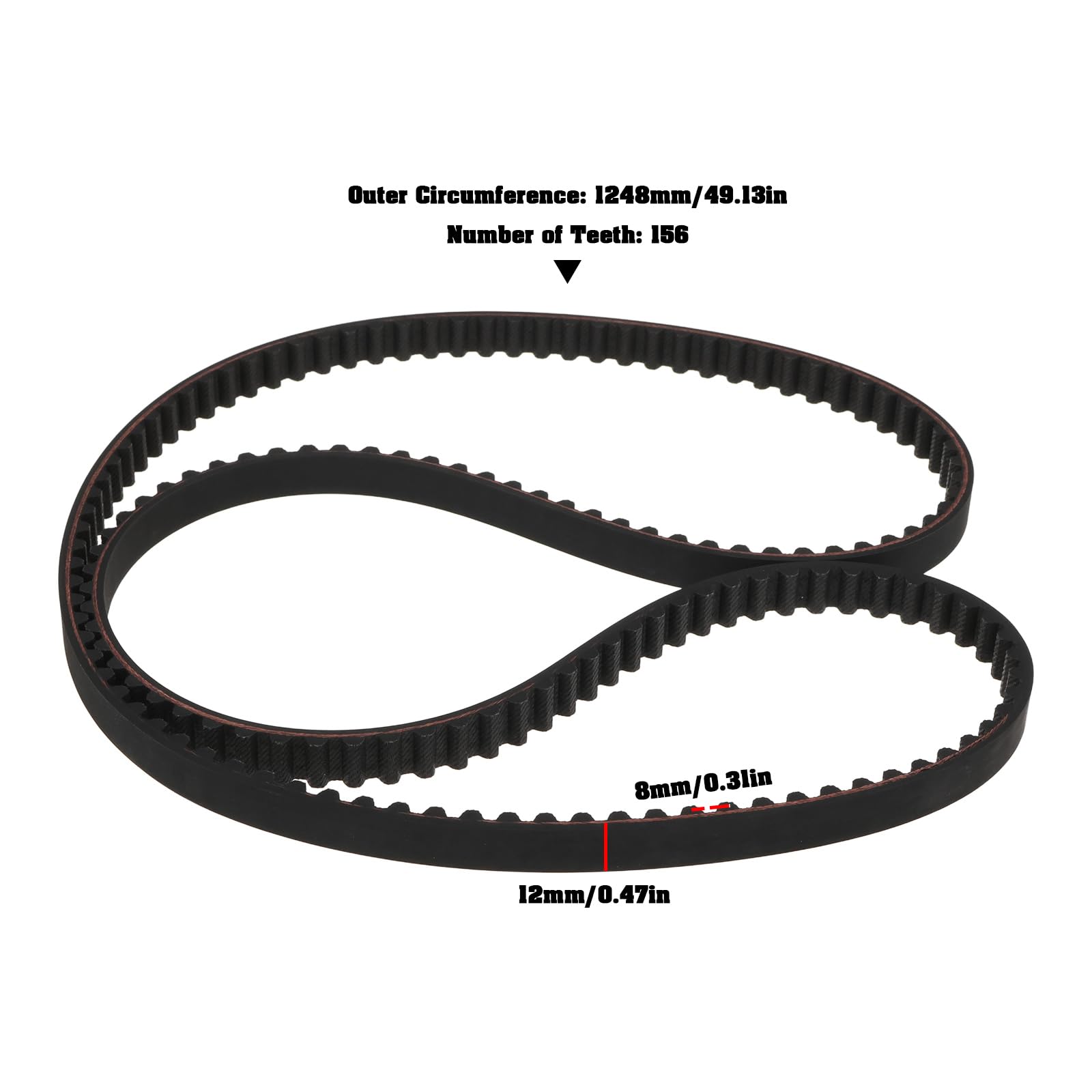 ECSiNG Cinghia Dentata per Tosaerba 1134-9183-01 1134-9183-02 Compatibile con Stiga Park 220 95 El QF 1248 Mm