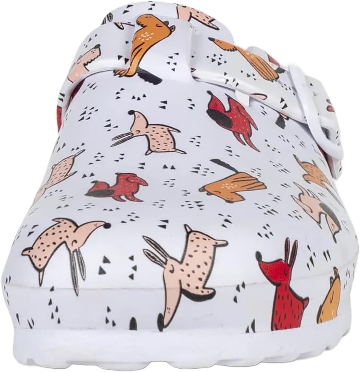 WORKTEAM Zuecos Sanitarios Estampados Ultraligeros De Eva con Hebilla Ajustable, Ergonómicos Y Anatómicos con Cámara Ortopédica para Un Confort Diario. Unisex