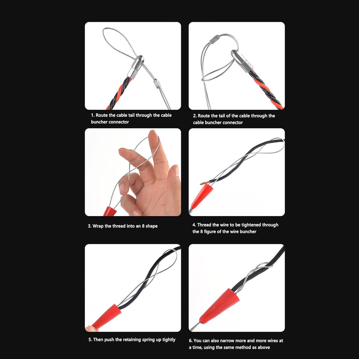 Electrical Spring Wire Threader Fish Tape Manual Cable Guider Puller Tool Electrician Threading Device for Electrical Wall Floor Conduit Wiring Installation (5M)