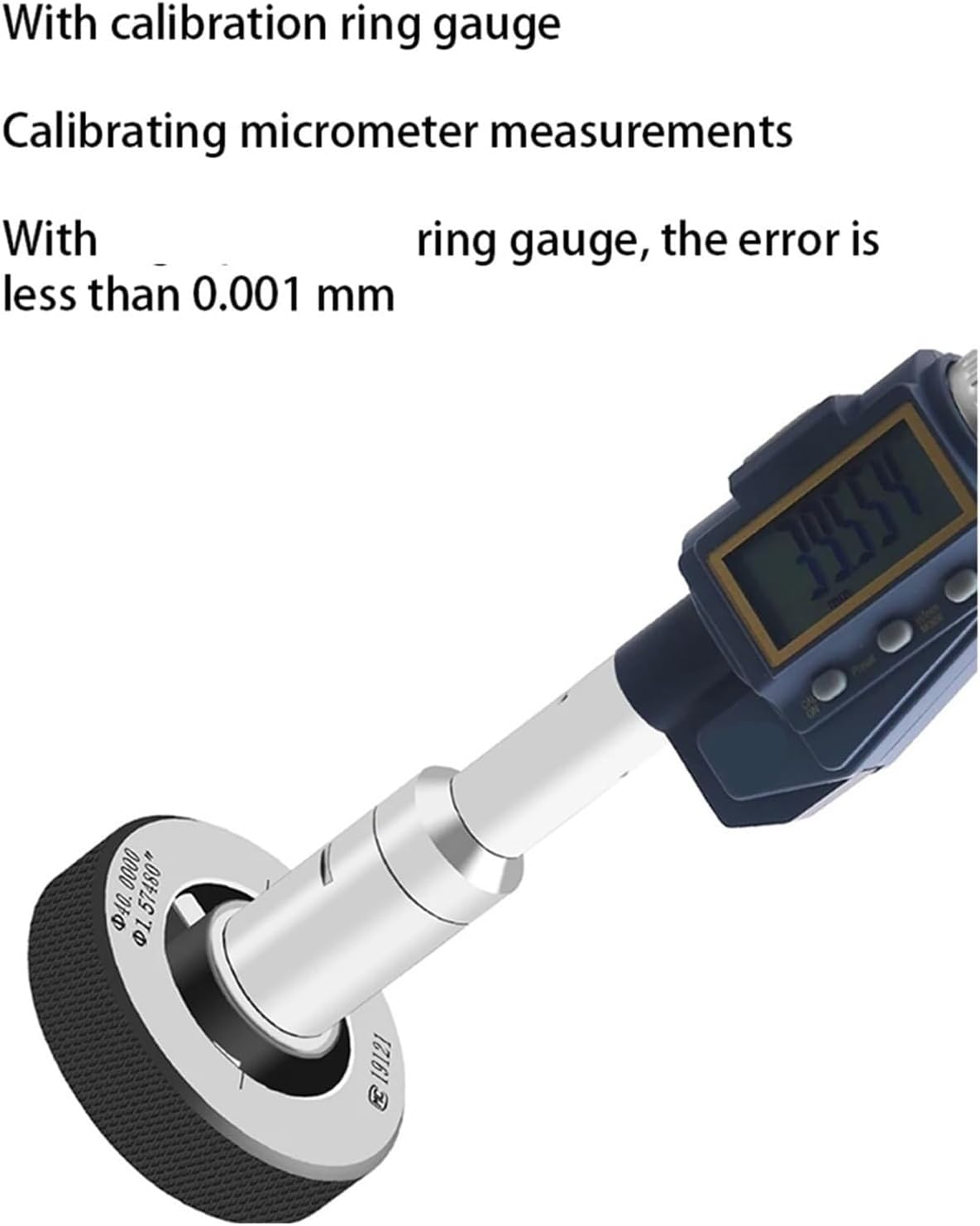Digital Three-Claw/Three-Point Inner Diameter Micrometer for Measuring Through Holes, Blind Holes, and Bearing Inner Holes 0.001(12-16mm)