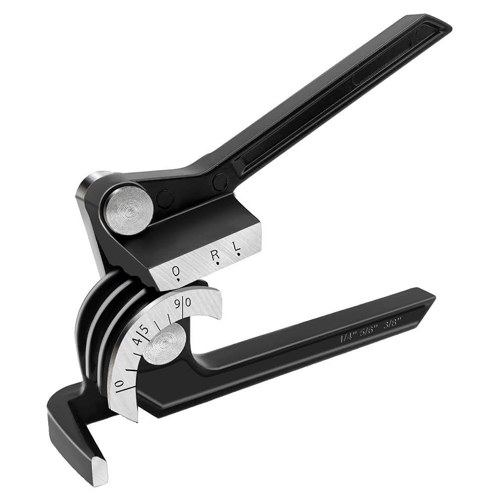 HAUTMEC Tube Bender,90 Degree 3-IN-1 pipe bender for 1/4