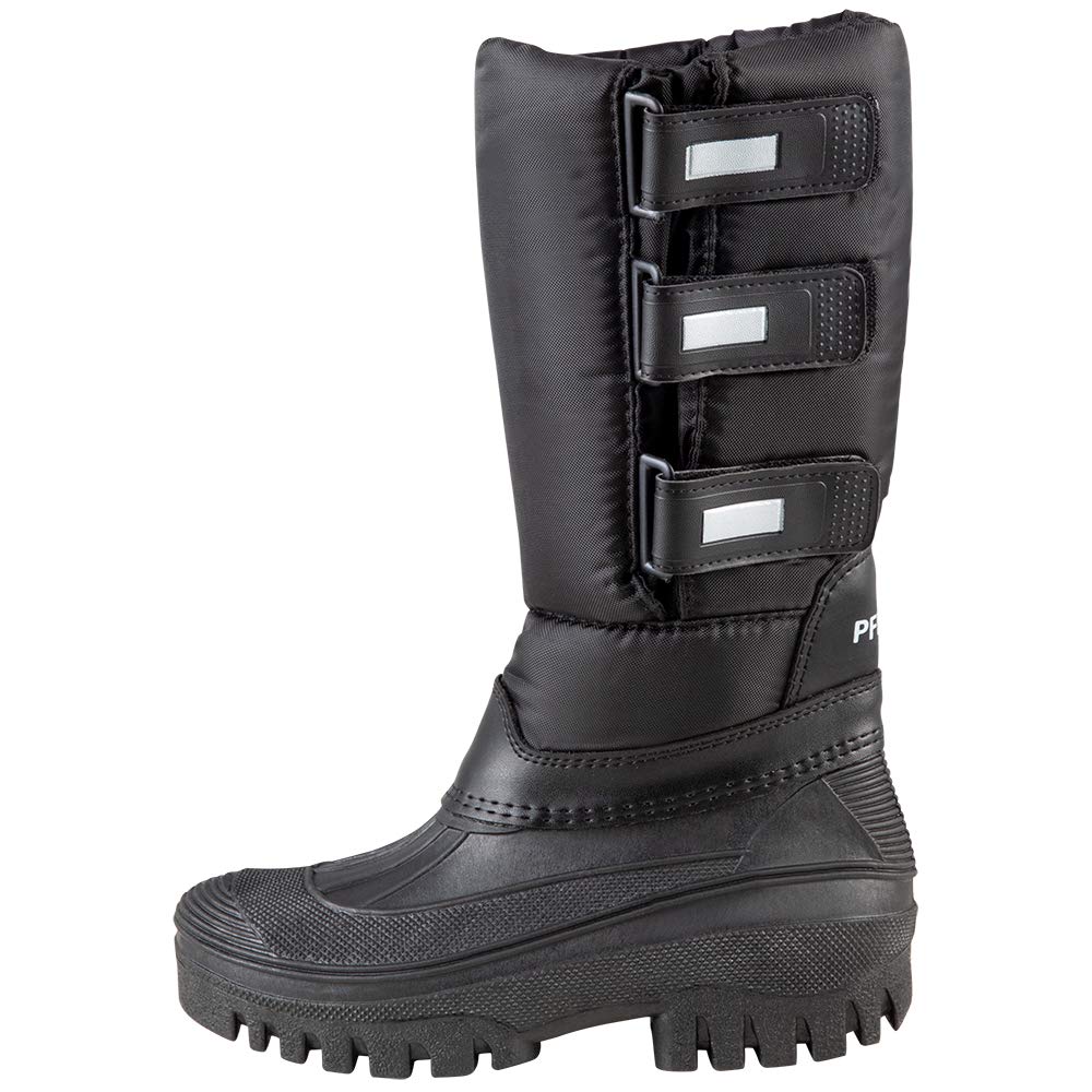 Pfiff Kinder Damen Thermo Winterstiefel, Stallstiefel Winter Stiefel, Schwarz, Schwarz, 32