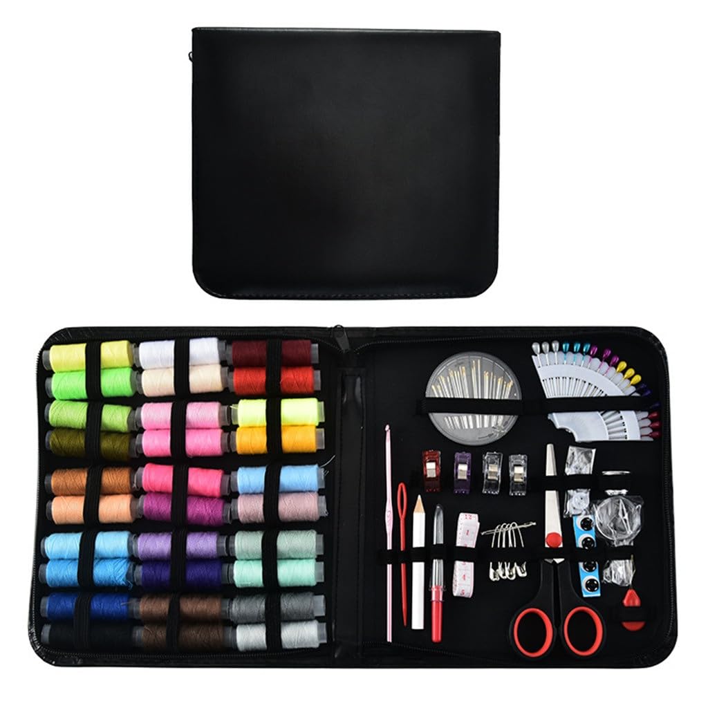 Kit de Costura de Cuero de tamaño Mediano de 30 Colores, Herramientas de Costura portátiles para el hogar, Juego de Costura