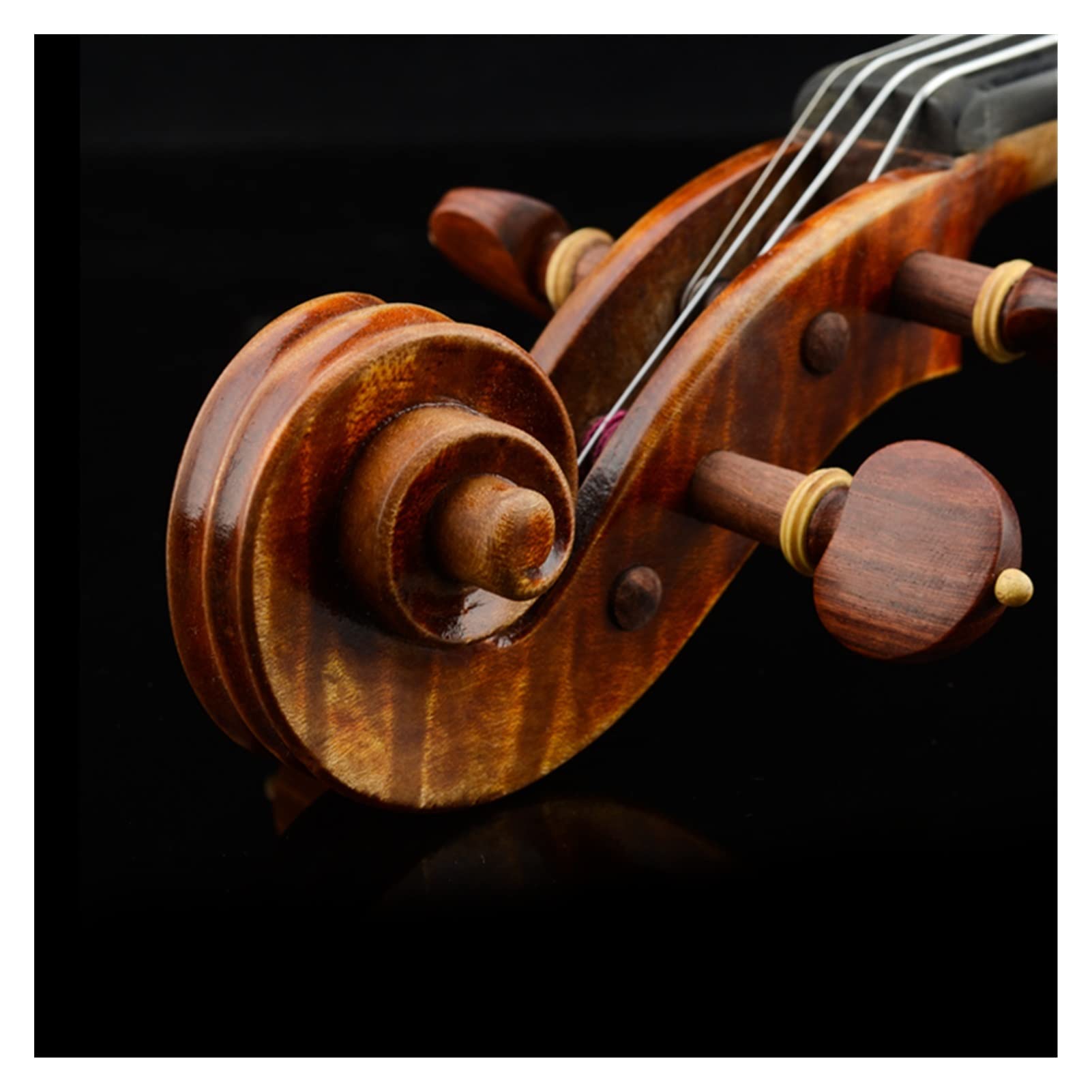 Violino 4/4 Antico Strumento Violino Professionale Violino Fiocco Adulto In Legno Massello Violino 4 Corde Violino (Color : 1-2)