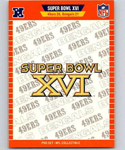Amazon.com: 1989 Pro Set Super Bowl Logos Football #16 Super Bowl