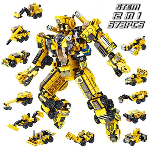 PANLOS Robot STEM Toy Engineering Building Blocks Building Bricks Toy kit -