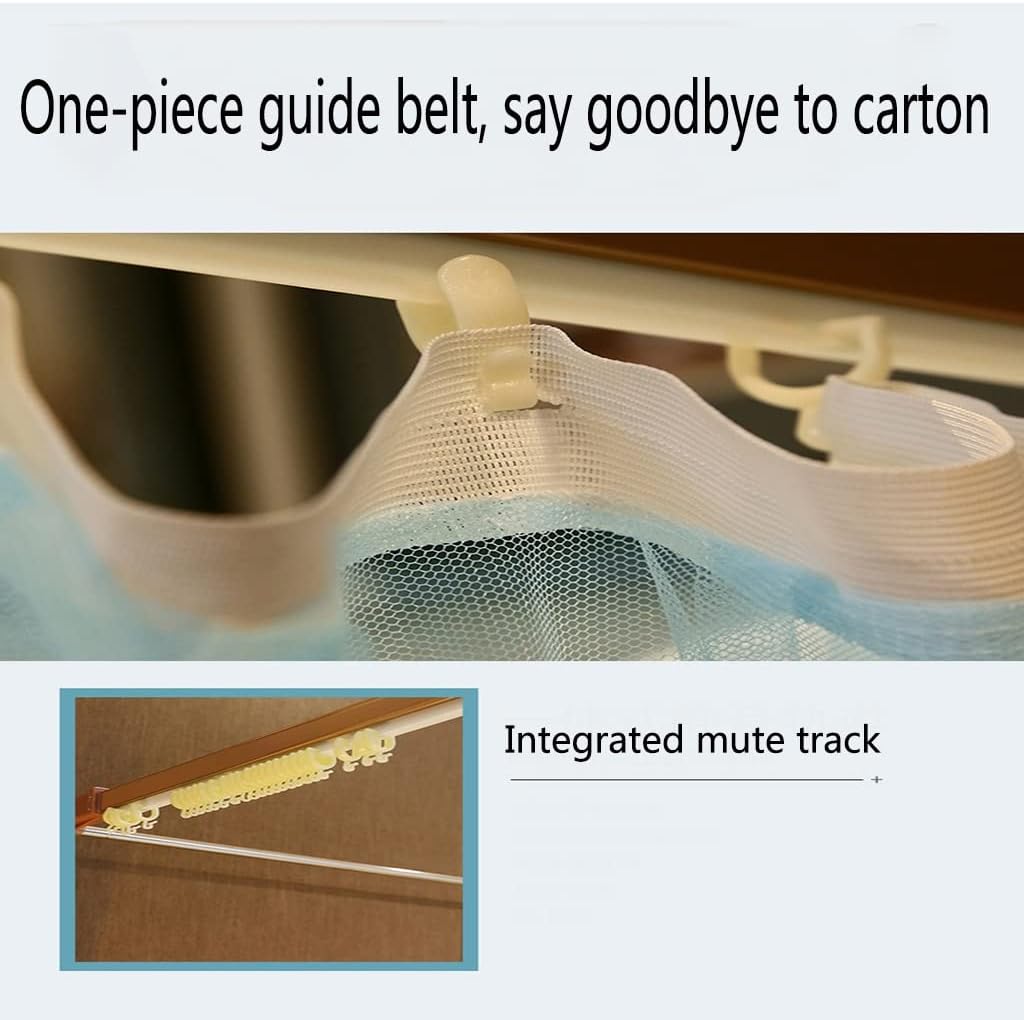 4 Corners Post Canopy Bed Curtain, with Cozy Drape Square Netting, 3 Opening Mosquito Net, Princess Bedroom Decoration (Color : Jade Color, Size : 200 * 220cm)