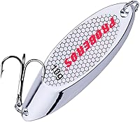 Vista 23 de PROBEROS Cucharas de pesca señuelos cebos para lubina, aparejos de cebo de jigging con ganchos agudos, cuchara de metal duro, señuelo de pesca