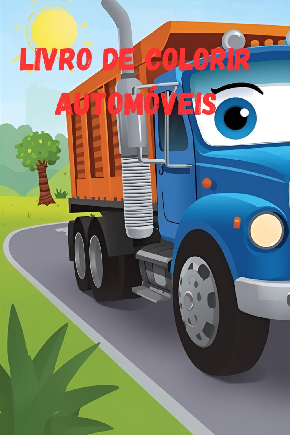 Livro para colorir automóveis infantil