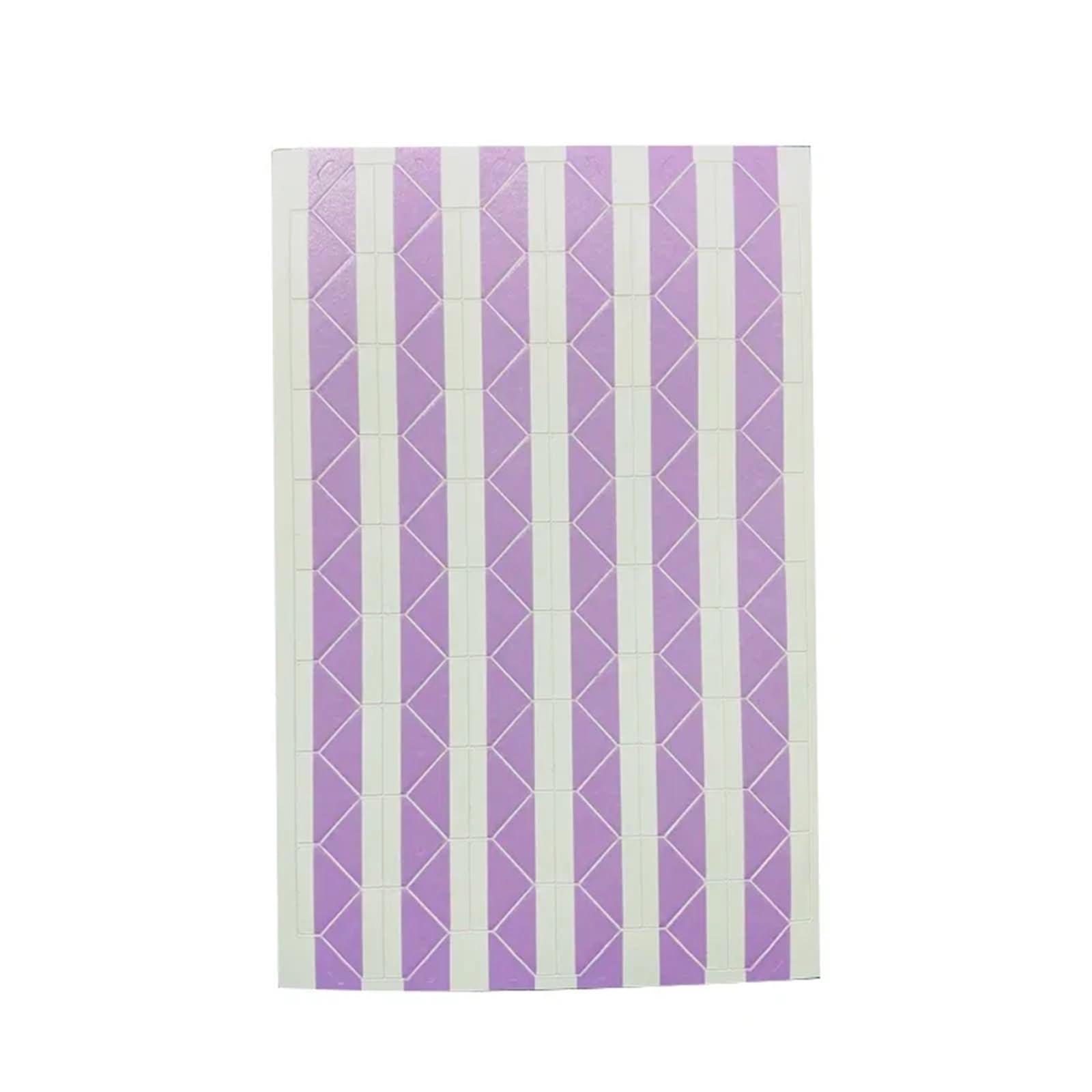 Coins photo en PVC lilas sur blanc pour scrapbooking et créations fait main (20 feuilles)