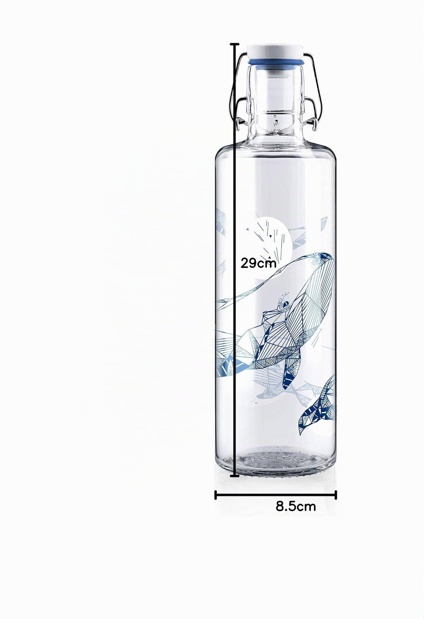 soulbottles 1,0 l • Souldiver • Botella de cristal • Vegana, sin plástico, sostenible