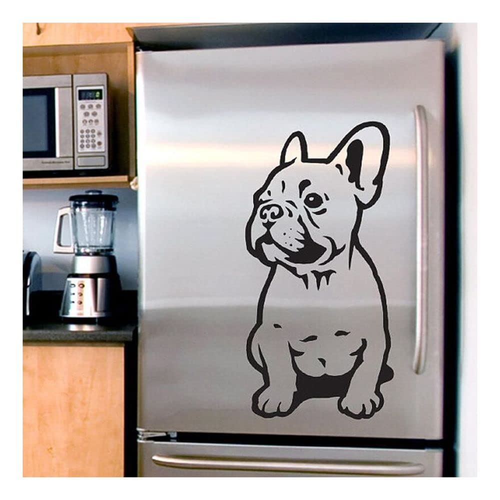 GADGETS WRAP Creative Applique French Bulldog Puppy Wall Stickers Home Decoration PVC Wallpaper Vinyl Wall Decoration Sticker