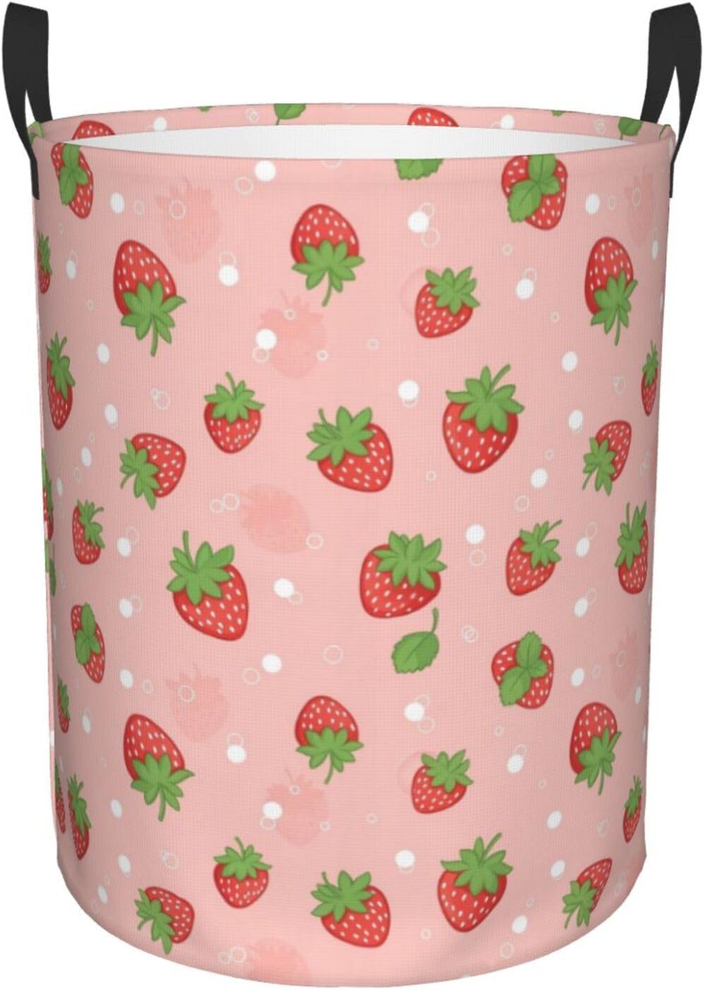 Freestanding Strawberry Laundry Cloth Hamper for Bedroom Home