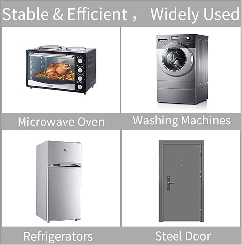 Miniatura 2 de Toallero magnético para refrigerador, toallero magnético multifunción, hecho de hierro, utilizado para cocina, baño, inodoro, sin taladros (negro,