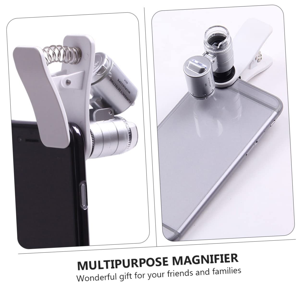 LALAFINA 1pc Microscope Magnifying Glass Jewelry Currency Detecting Magnifier Multipurpose Magnifying Glass with Light Led Light Magnifying Glasses Antique Acrylic Lens Diamond