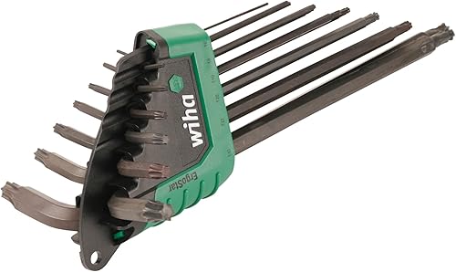Miniatura 2 de WIHA 36689 ErgoStar Torx - Juego de llaves en L estándar T5-T45 en soporte automático de apertura rápida, 13 piezas