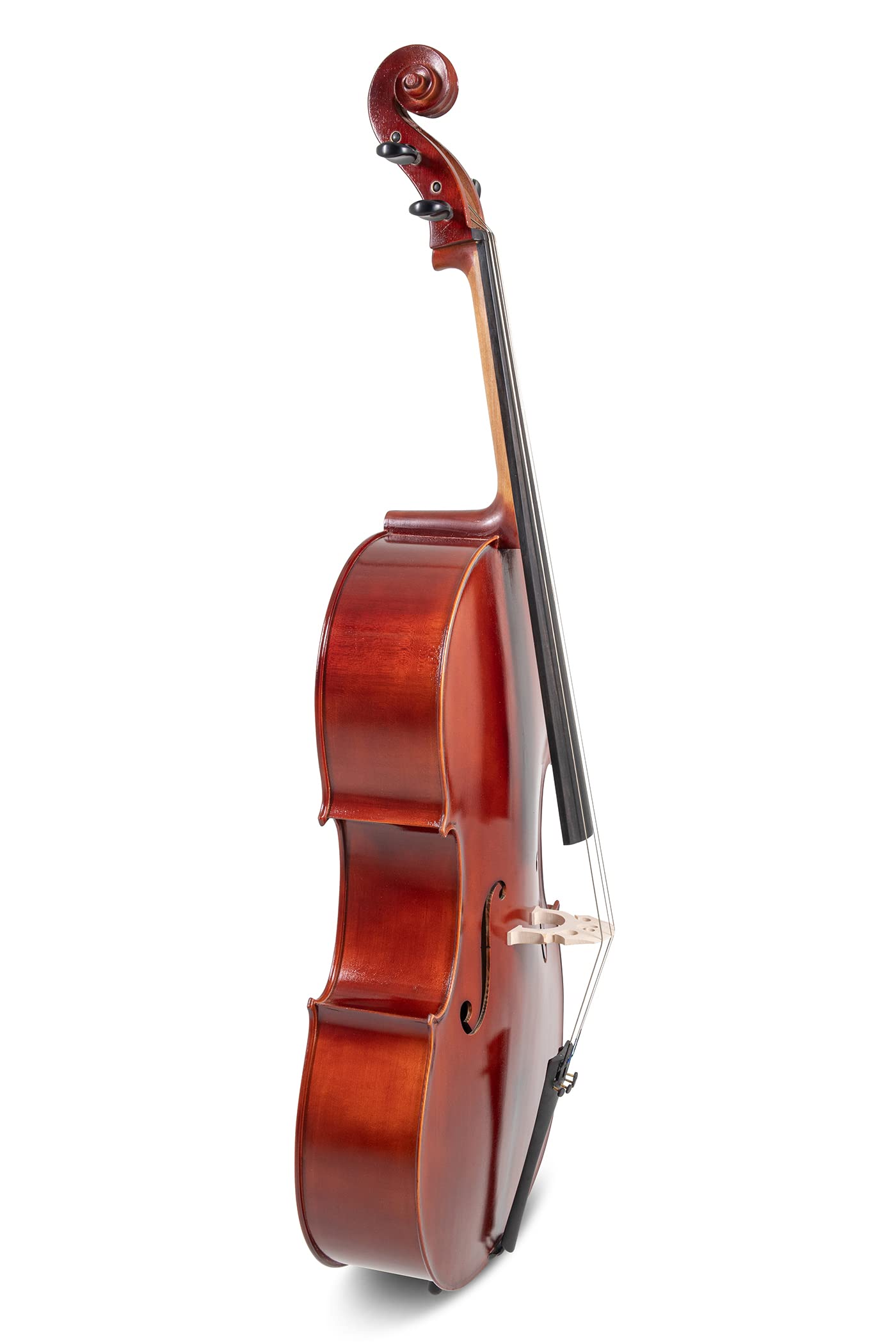 PURE GEWA Set violoncello EW Set in ebano - Violoncello 4/4, Set pronto per suonare, incl. borsa per violoncello, arco, colofonia, cordiera con regolatori di precisione, puntale