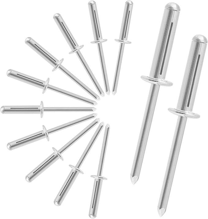 Litoexpe 3/16" x 3/4" TriFold Pop Rivets, 60Pcs Solid